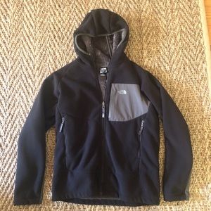 North face zip up, hooded fleece jacket XL(youth)